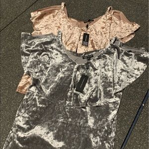 NWT velour cable&gauge tops